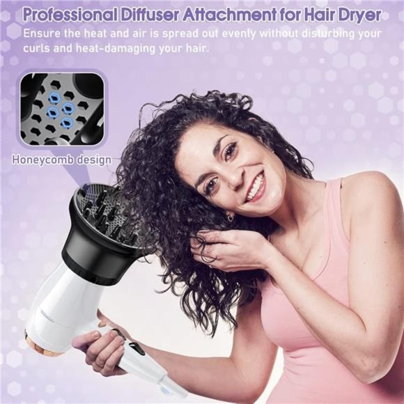 Adjustable Diffuser Attachment for Hair Dryer Hair Suitable for 1.4 to 2.6 inch - Picture 5 of 8